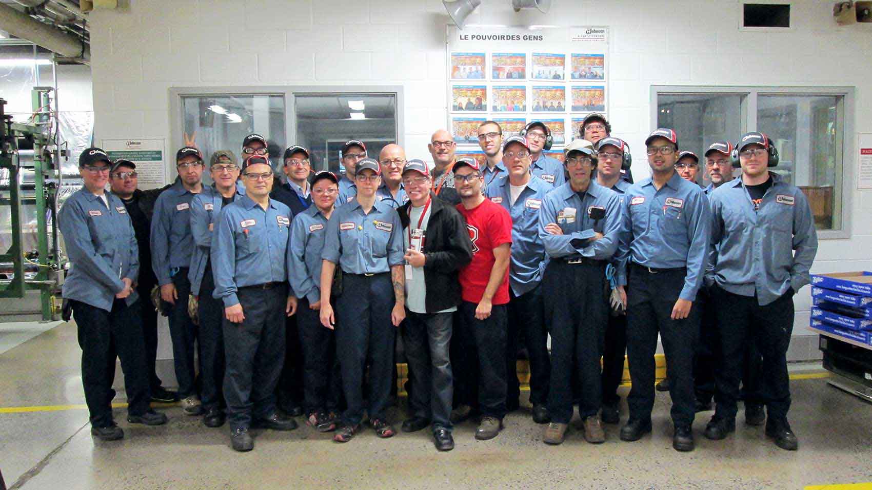 SC Johnson Canada manufacturing team
