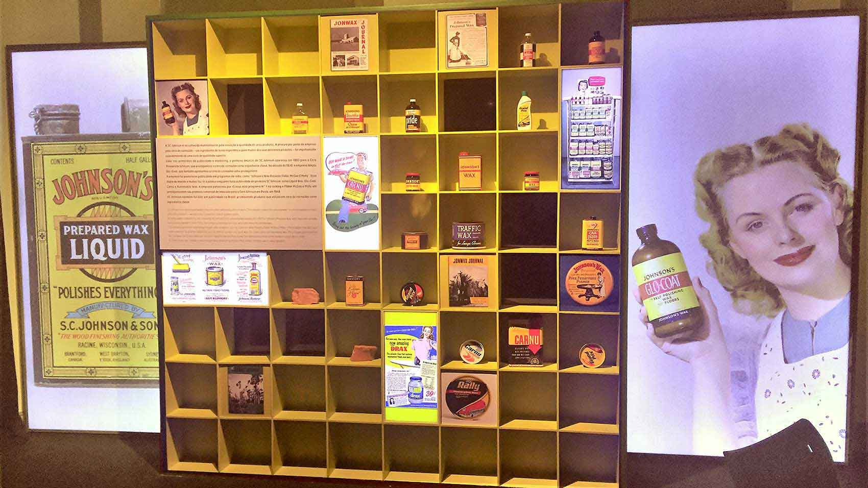Carnauba Tree of Life Exhibit 3 Exhibit showing Johnson Wax products containing carnauba wax.