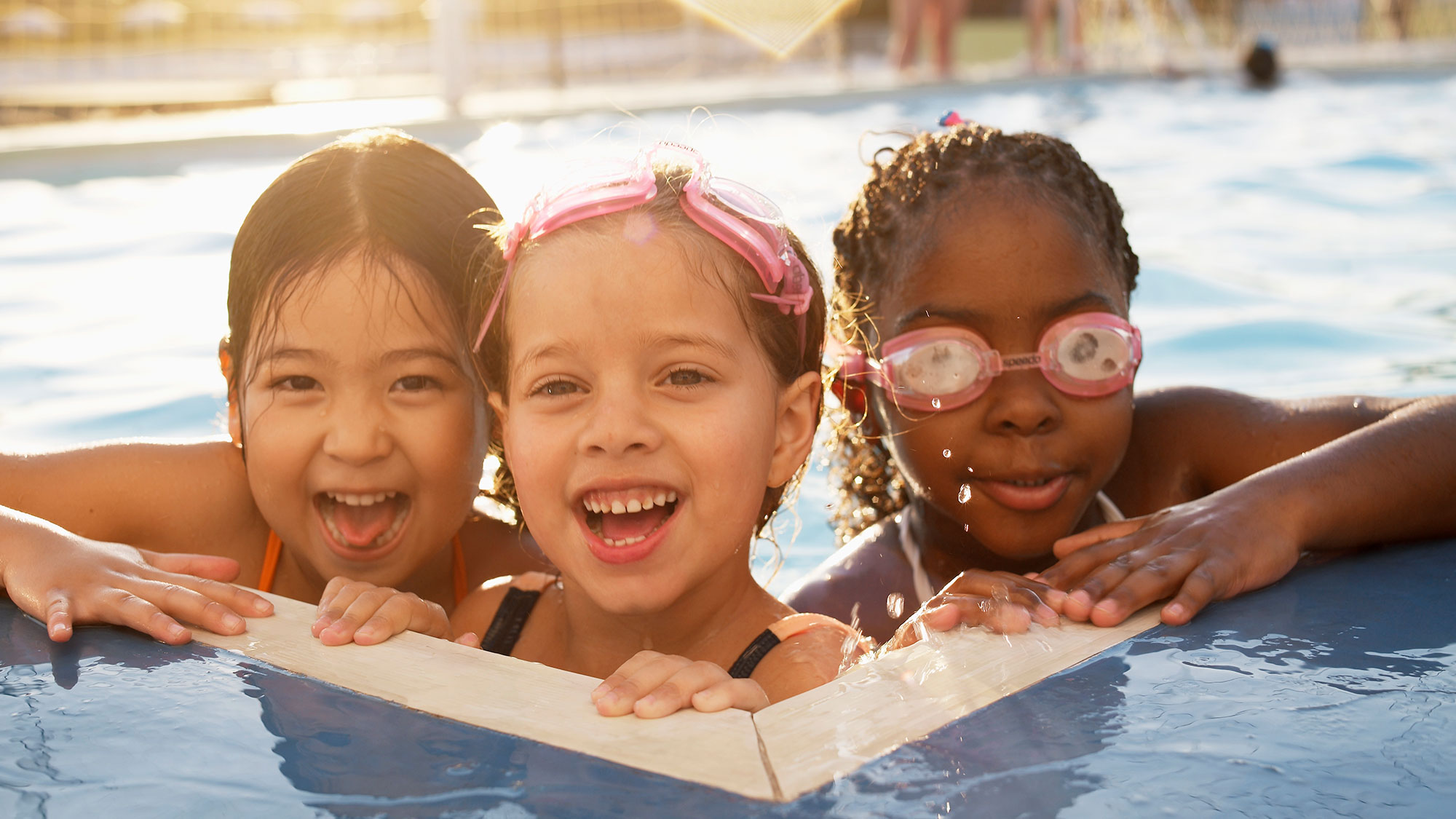 kids in the pool