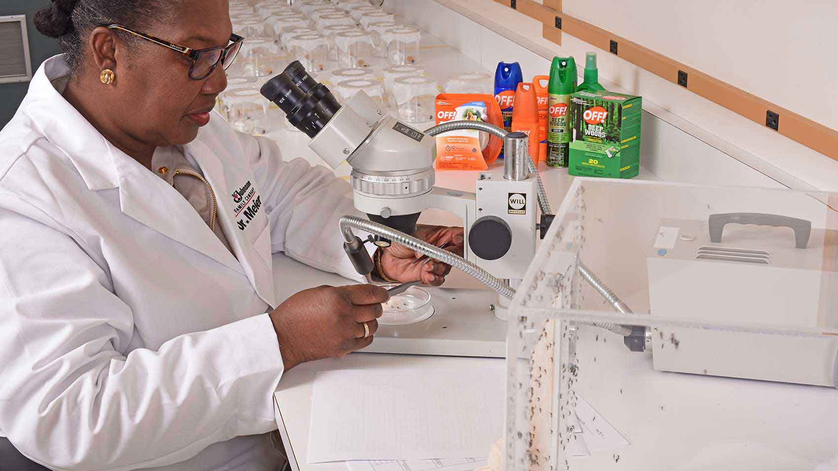 Maude in the lab Insect science research to help protect families from mosquito-borne diseases