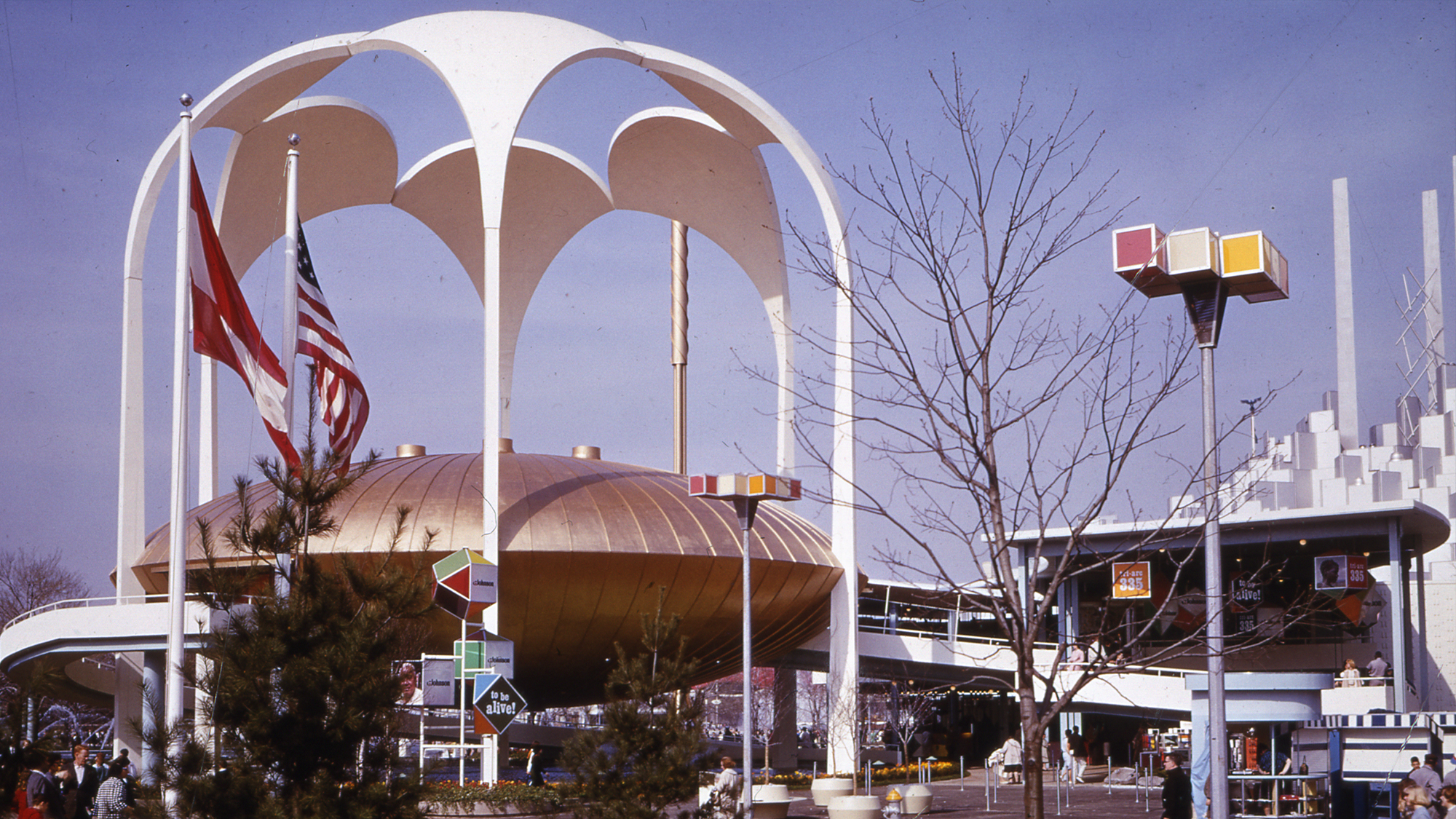 SC Johnson Pavilion Worlds Fair The 1964 SC Johnson Pavilion, now known as The Golden Rondelle Theatre